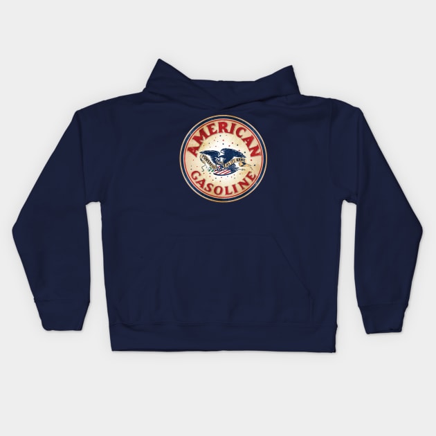 American Gasoline Kids Hoodie by MindsparkCreative